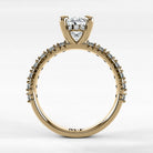 Anillo de Compromiso Herencia - Oval en oro amarillo - vista 3