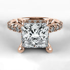 Anillo de Compromiso Herencia - Princess en oro rosa - vista 1