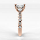 Anillo de Compromiso Herencia - Princess en oro rosa - vista 2