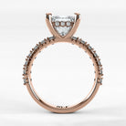 Anillo de Compromiso Herencia - Princess en oro rosa - vista 3