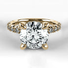 Anillo de Compromiso Herencia - Redondo en oro amarillo - vista 1