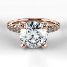 Anillo de Compromiso Herencia - Redondo en oro rosa - vista 1