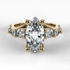 Anillo de Compromiso Noble - Marquesa en oro amarillo - vista 1
