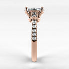 Anillo de Compromiso Noble - Marquesa en oro rosa - vista 2
