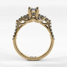 Anillo de Compromiso Noble - Marquesa en oro amarillo - vista 3