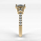 Anillo de Compromiso Noble - Oval en oro amarillo - vista 2