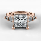 Anillo de Compromiso Noble - Princess en oro rosa - vista 1