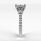 Anillo de Compromiso Noble - Princess en oro blanco - vista 2