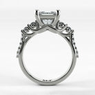 Anillo de Compromiso Noble - Princess en oro blanco - vista 3
