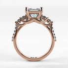 Anillo de Compromiso Noble - Princess en oro rosa - vista 3