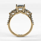 Anillo de Compromiso Noble - Redondo en oro amarillo - vista 3