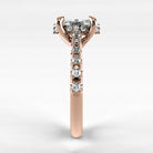Anillo de Compromiso Supremo - Marquesa en oro rosa - vista 2