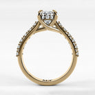 Anillo de Compromiso Supremo - Oval en oro amarillo - vista 3