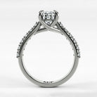 Anillo de Compromiso Supremo - Oval en oro blanco - vista 3