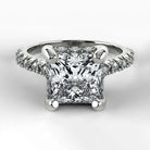 Anillo de Compromiso Supremo - Princess en oro blanco - vista 1