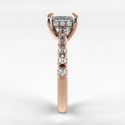 Anillo de Compromiso Supremo - Princess en oro rosa - vista 2