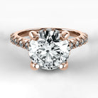 Anillo de Compromiso Supremo - Redondo en oro rosa - vista 1
