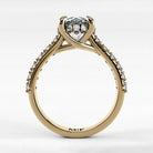 Anillo de Compromiso Supremo - Redondo en oro amarillo - vista 3
