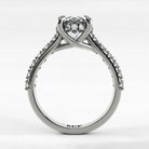 Anillo de Compromiso Supremo - Redondo en oro blanco - vista 3