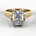 Anillo de Compromiso Lucerna - Esmeralda en oro amarillo - vista 1