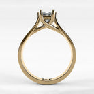 Anillo de Compromiso Lucerna - Esmeralda en oro amarillo - vista 3