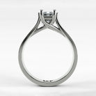 Anillo de Compromiso Lucerna - Esmeralda en oro blanco - vista 3