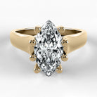 Anillo de Compromiso Lucerna - Marquesa en oro amarillo - vista 1