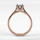 Anillo de Compromiso Lucerna - Marquesa en oro rosa - vista 3