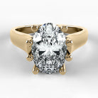 Anillo de Compromiso Lucerna - Oval en oro amarillo - vista 1