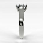 Anillo de Compromiso Lucerna - Oval en oro blanco - vista 2
