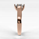 Anillo de Compromiso Lucerna - Oval en oro rosa - vista 2