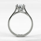 Anillo de Compromiso Lucerna - Oval en oro blanco - vista 3