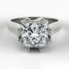 Anillo de Compromiso Lucerna - Princess en oro blanco - vista 1