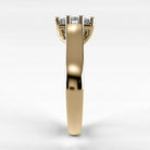 Anillo de Compromiso Lucerna - Princess en oro amarillo - vista 2