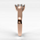 Anillo de Compromiso Lucerna - Princess en oro rosa - vista 2