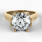 Anillo de Compromiso Lucerna - Redondo en oro amarillo - vista 1