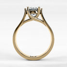 Anillo de Compromiso Lucerna - Redondo en oro amarillo - vista 3