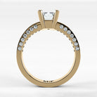Anillo de Compromiso Clarisse - Esmeralda en oro amarillo - vista 3