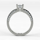 Anillo de Compromiso Clarisse - Marquesa en oro blanco - vista 3