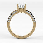 Anillo de Compromiso Clarisse - Oval en oro amarillo - vista 3
