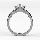 Anillo de Compromiso Clarisse - Princess en oro blanco - vista 3