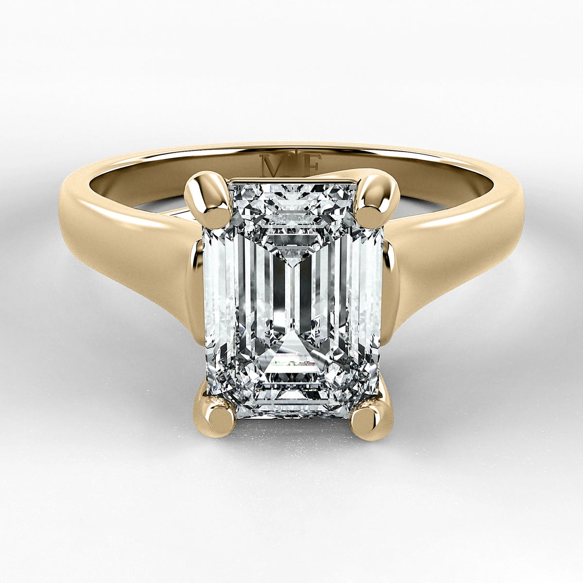 Anillo de Compromiso Imperia - Esmeralda en oro amarillo - vista 1