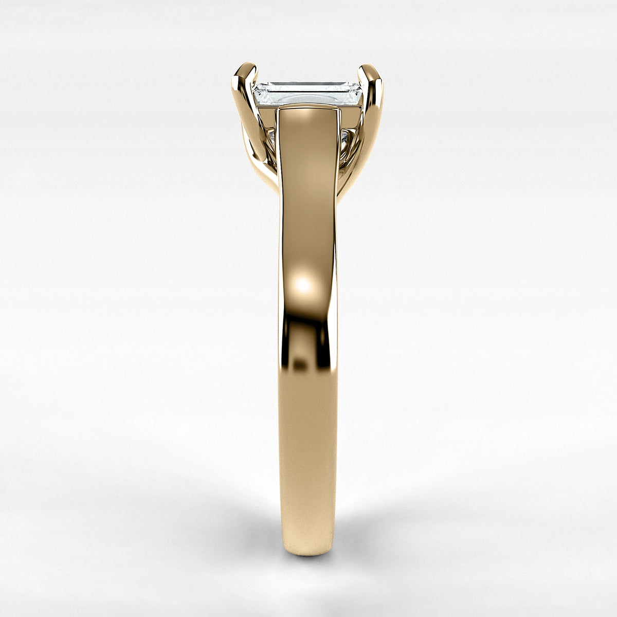 Anillo de Compromiso Imperia - Esmeralda en oro amarillo - vista 2