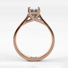 Anillo de Compromiso Imperia - Esmeralda en oro rosa - vista 3