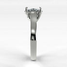 Anillo de Compromiso Imperia - Oval en oro blanco - vista 2