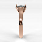 Anillo de Compromiso Imperia - Oval en oro rosa - vista 2