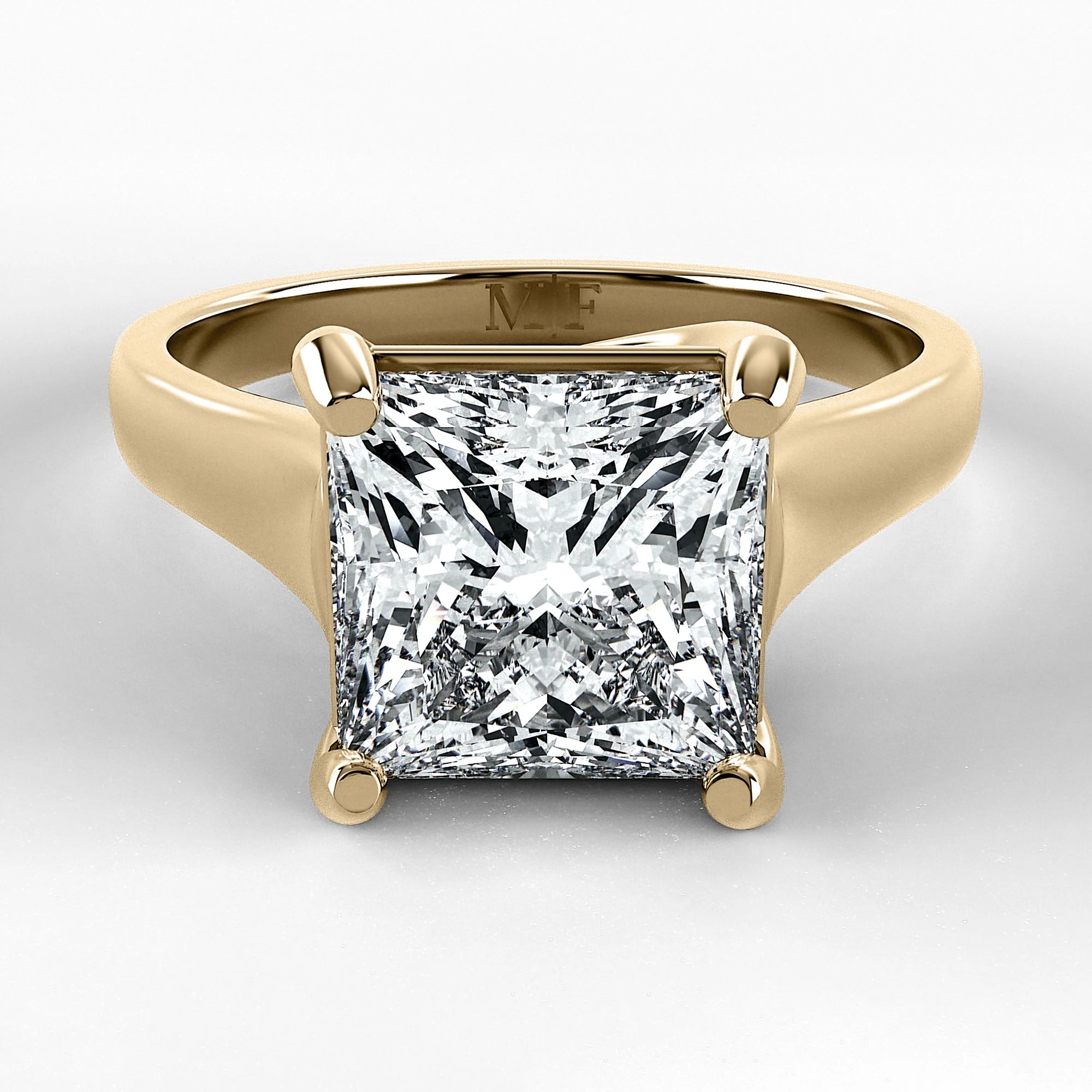 Anillo de Compromiso Imperia - Princess en oro amarillo - vista 1