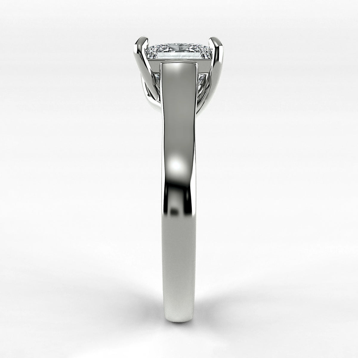 Anillo de Compromiso Imperia - Princess en oro blanco - vista 2