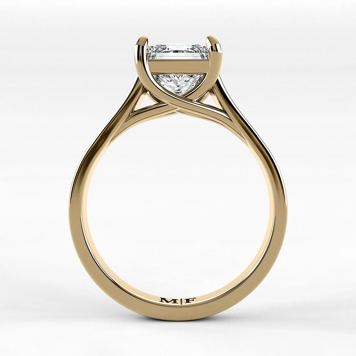 Anillo de Compromiso Imperia - Princess en oro amarillo - vista 3