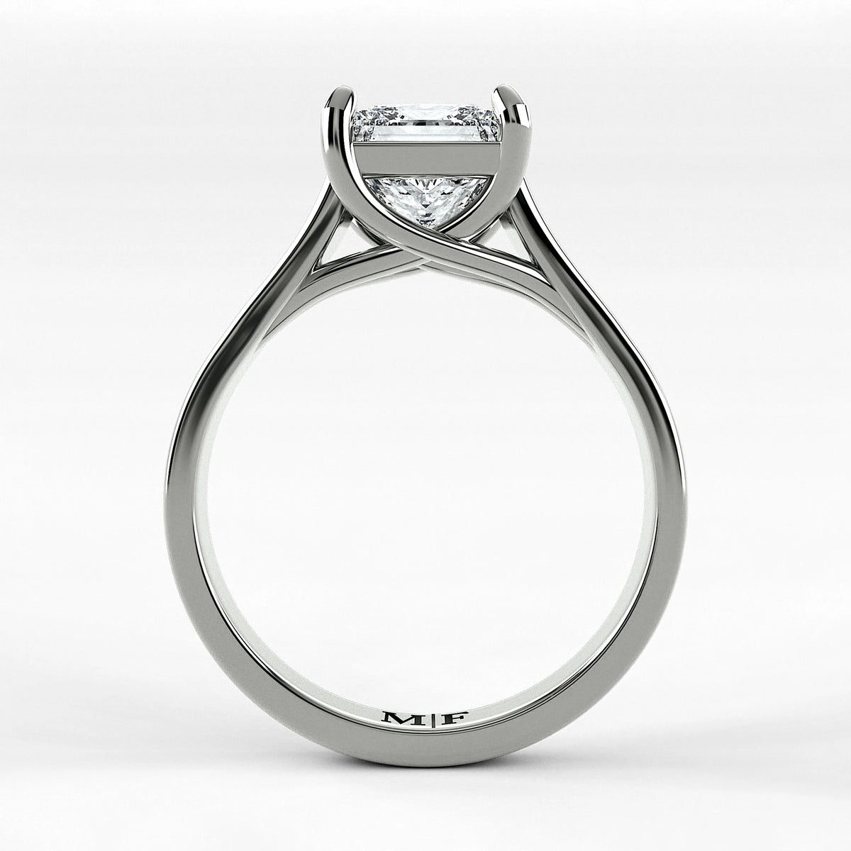 Anillo de Compromiso Imperia - Princess en oro blanco - vista 3